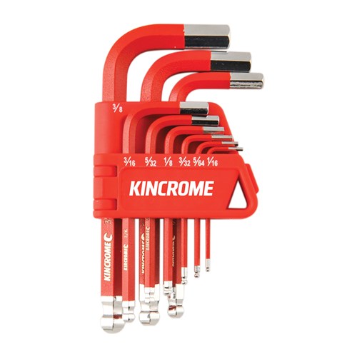 Ball Point Hex Key & Wrench Set Short Series 9 Piece